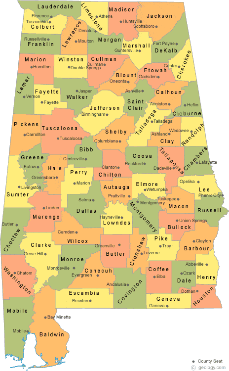 Alphabetical list of Alabama Cities