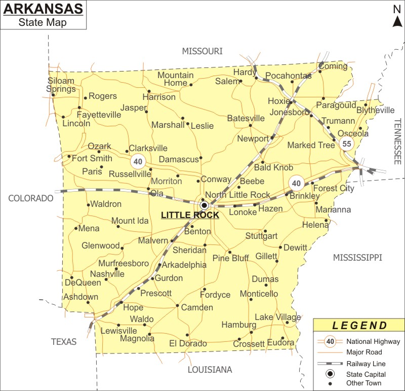 Alphabetical list of Arkansas Cities
