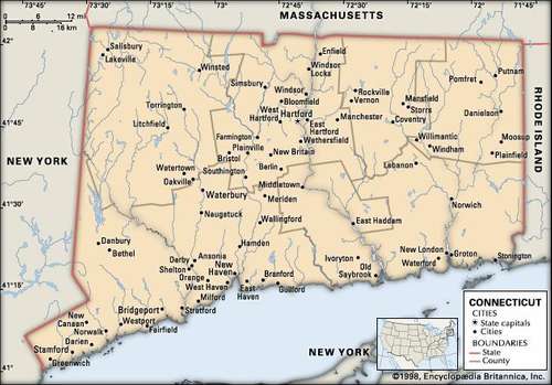Alphabetical list of Connecticut Cities