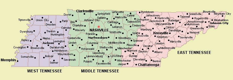 cities in Tennessee
