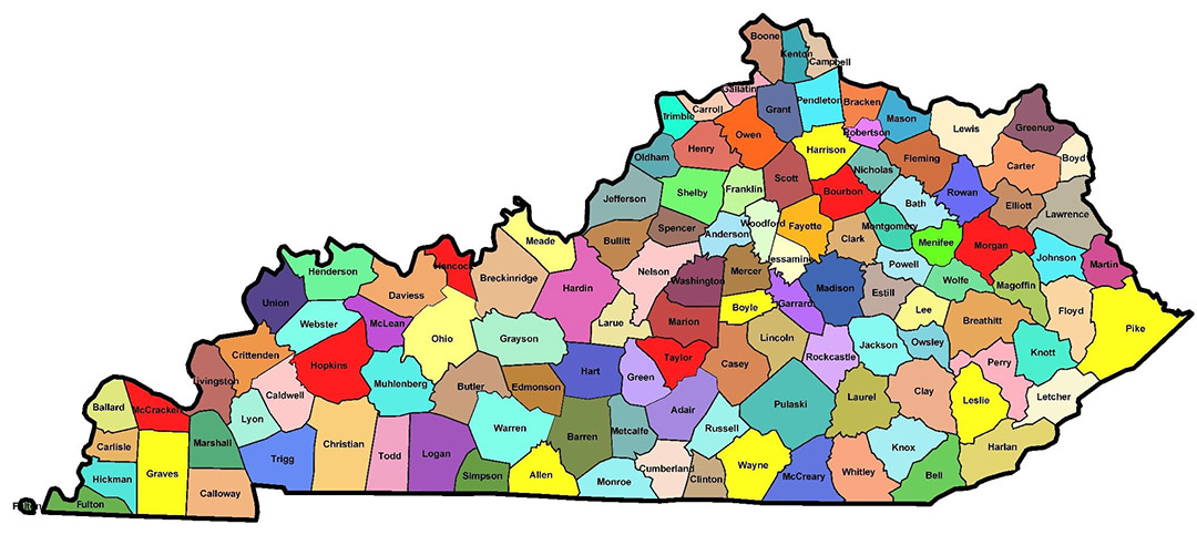 Alphabetical List Of Kentucky Counties 