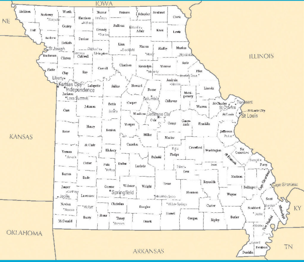 Alphabetical list of Missouri Cities